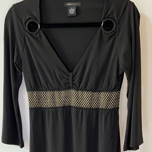 BCBG Medium Black & Gold Dress